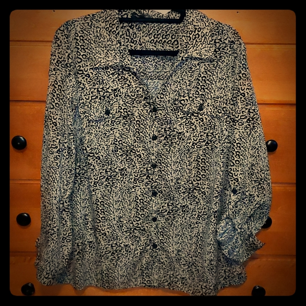 Animal Print Blouse